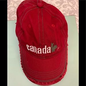 CANADA Red Adjustable hat